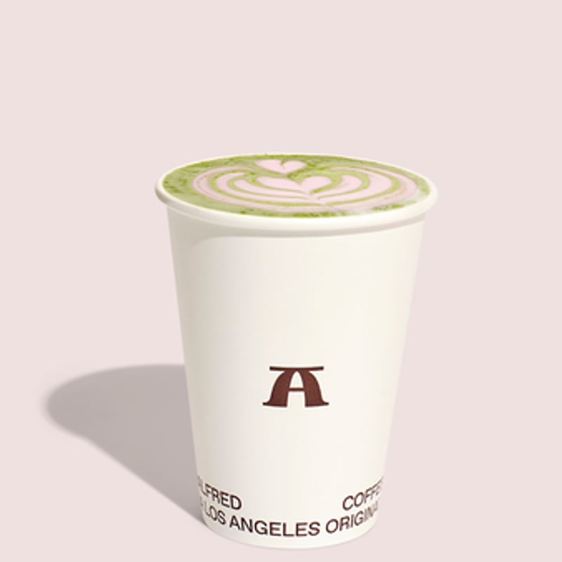 Hot Strawberry Matcha Latte
