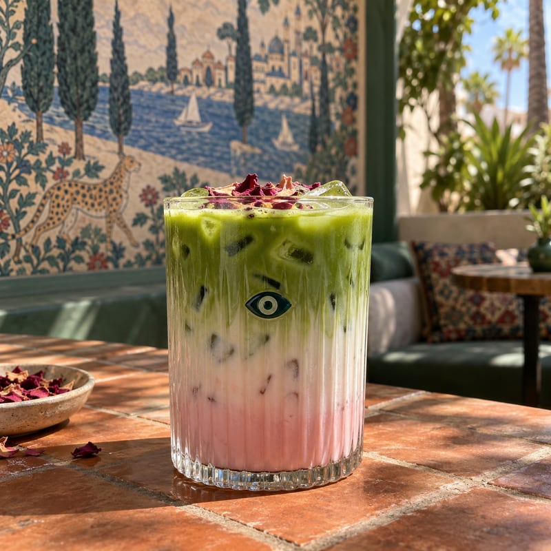 Matcha & Rose Latte
