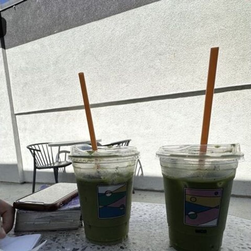Strawberry Cream Matcha Latte
