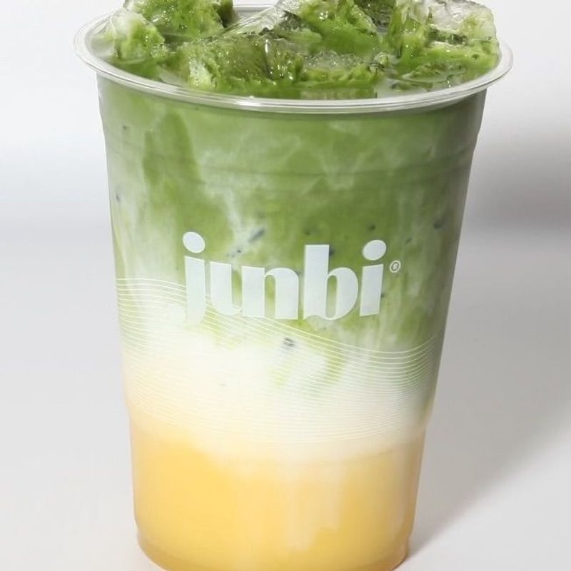 Cold Corn Matcha Latte
