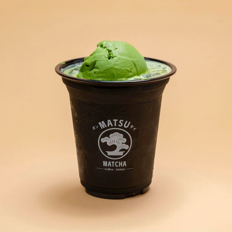 Jasmine Matcha with Gelato