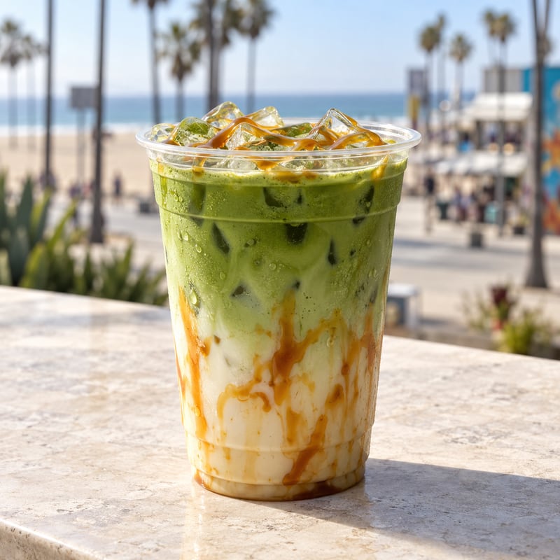 Caramel Matcha Latte