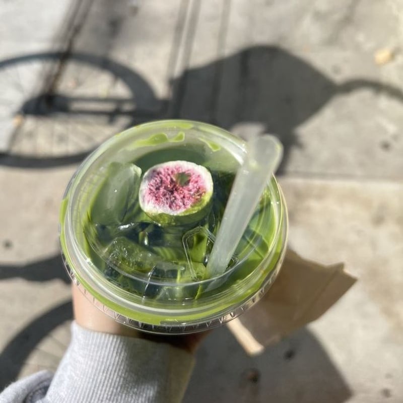 Fig & Vanilla Matcha Latte
