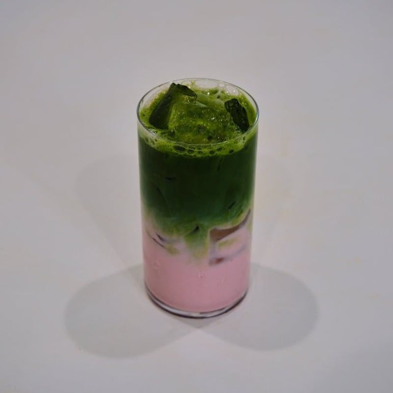 Iced Strawberry Matcha Latte